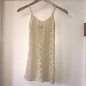Michael Stars lace ivory tank